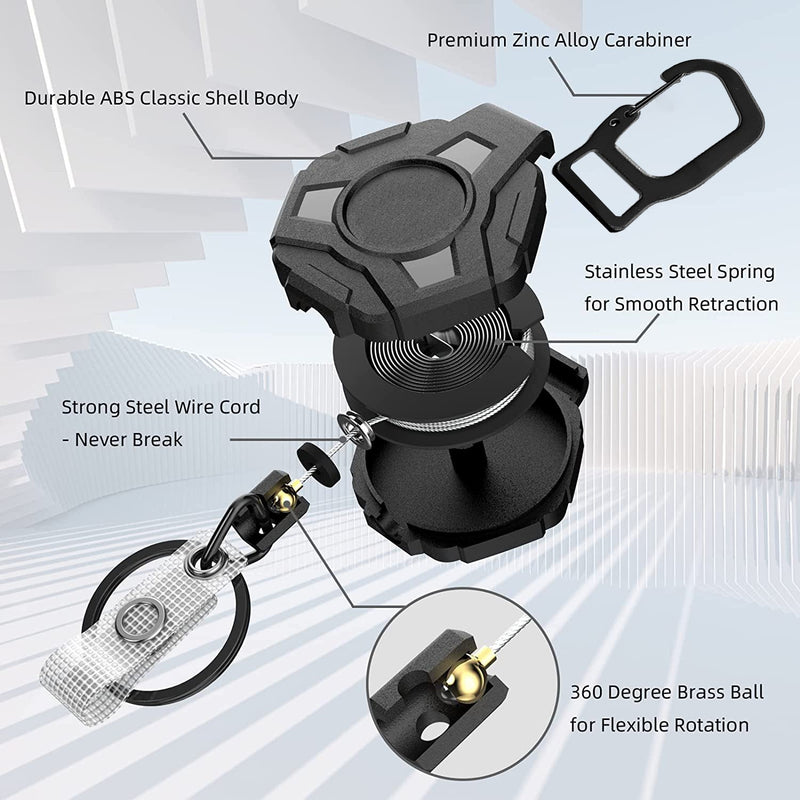 Heavy Duty Retractable Keychain